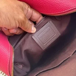 Coach | Bags | Coach Pink Backpack With Gold Logo And  display picture 3